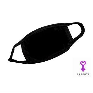 BLACK quality cotton mouth cover face mask