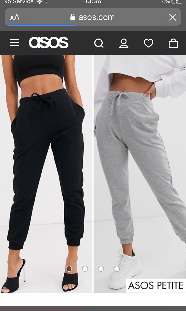 petite black sweatpants