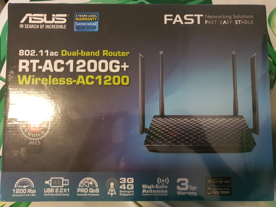 ASUS RT-AC1200G+, Computers & Tech, Parts & Accessories, Networking on ...