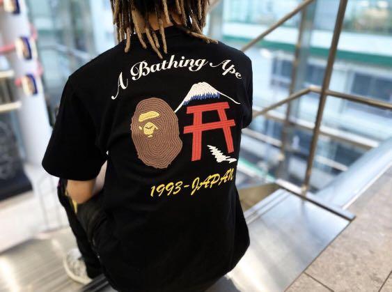 BAPE EMBROIDERY STYLE JAPAN CULTURE TEE