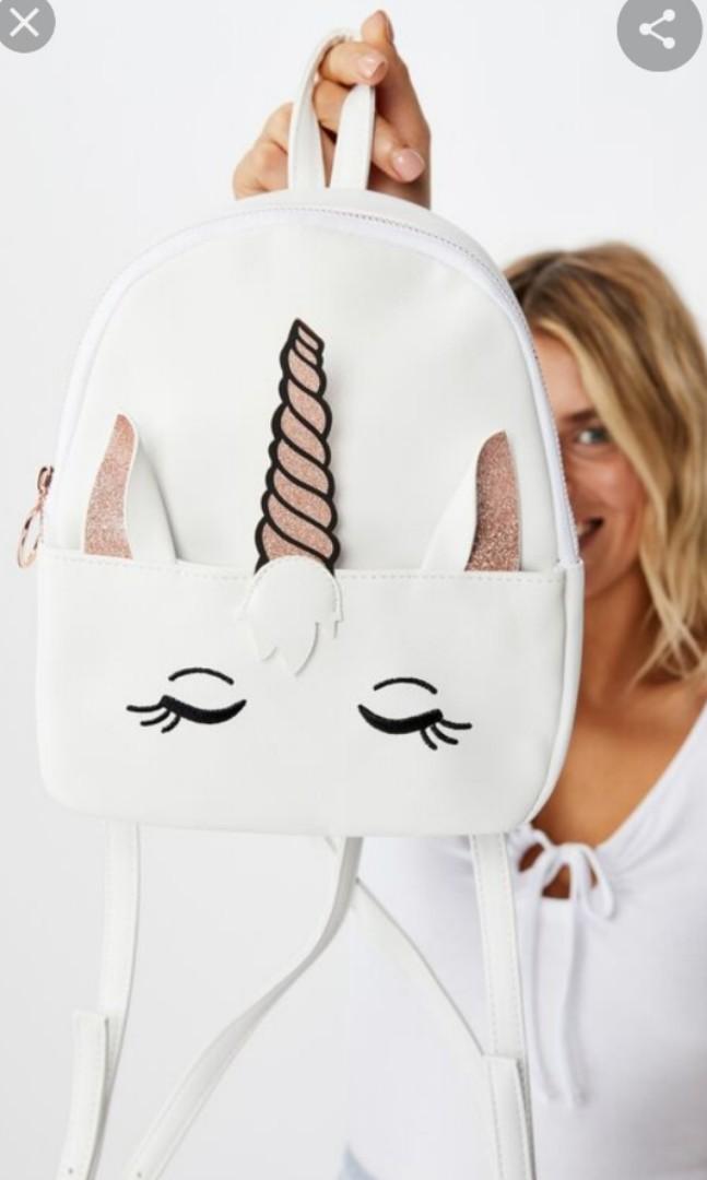 typo unicorn backpack
