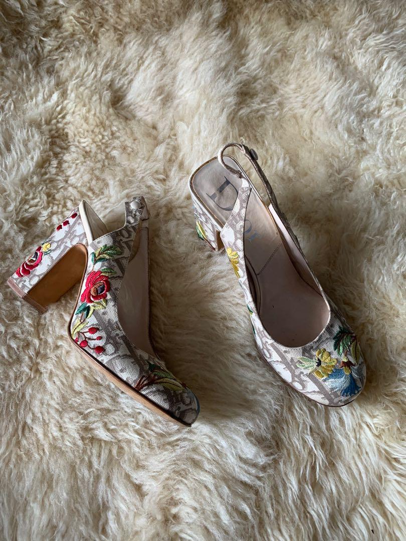 slingback dior heels