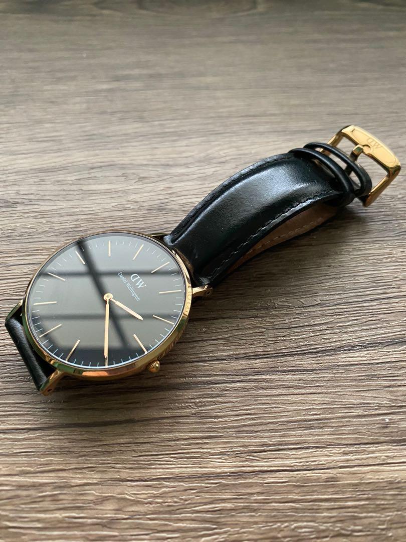 Daniel wellington black and gold online