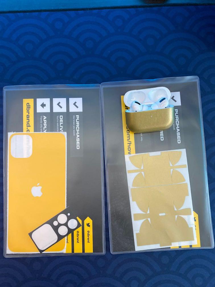 dbrand iPhone 11 Pro Max and AirPods 