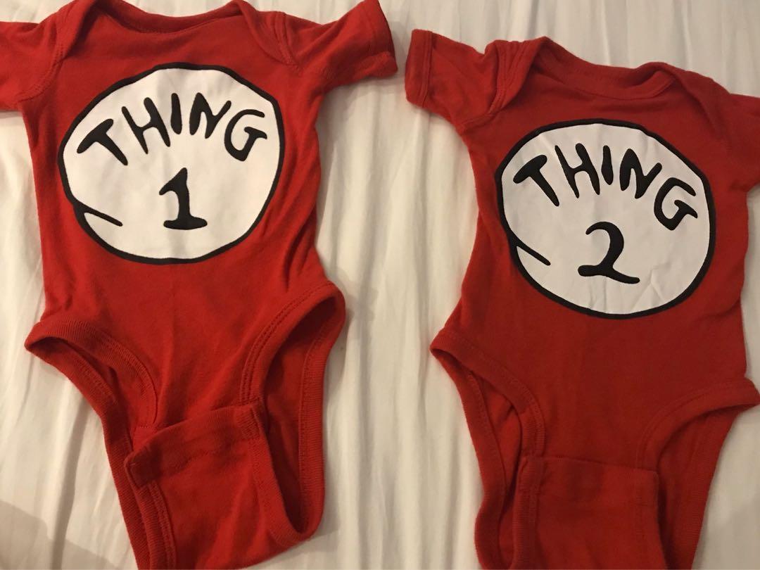 Dr Seuss Thing 1 Thing 2 Twins Outfits