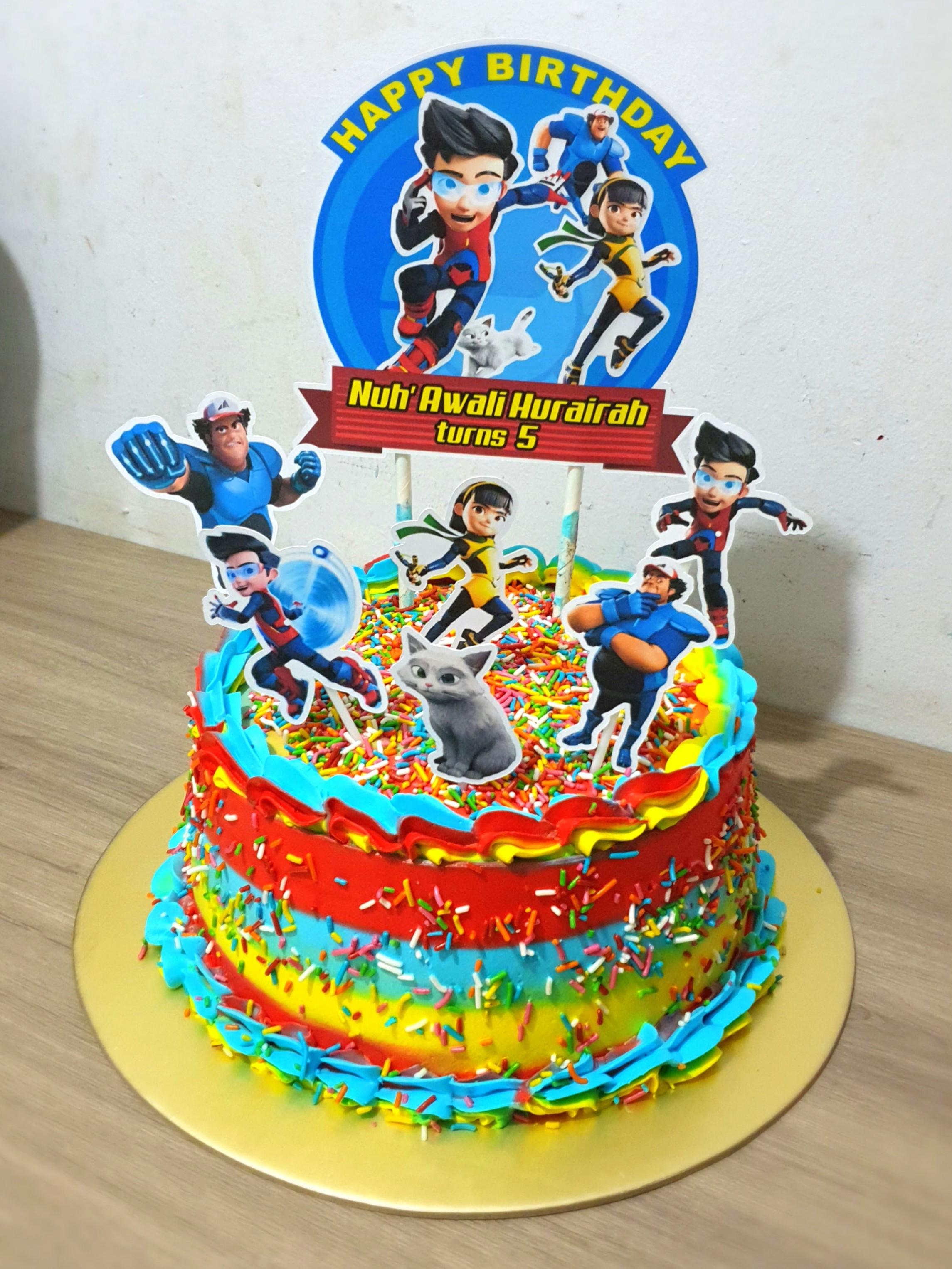 Ejen Ali Birthday Cake Food Drinks Baked Goods On Carousell Chocolate and mint icing for grace, whilst. ejen ali birthday cake food drinks