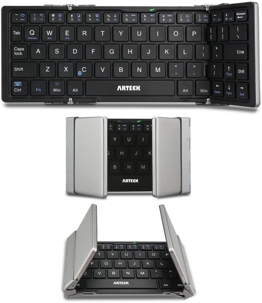  Folding  Bluetooth Keyboard  Arteck Portable Folding  