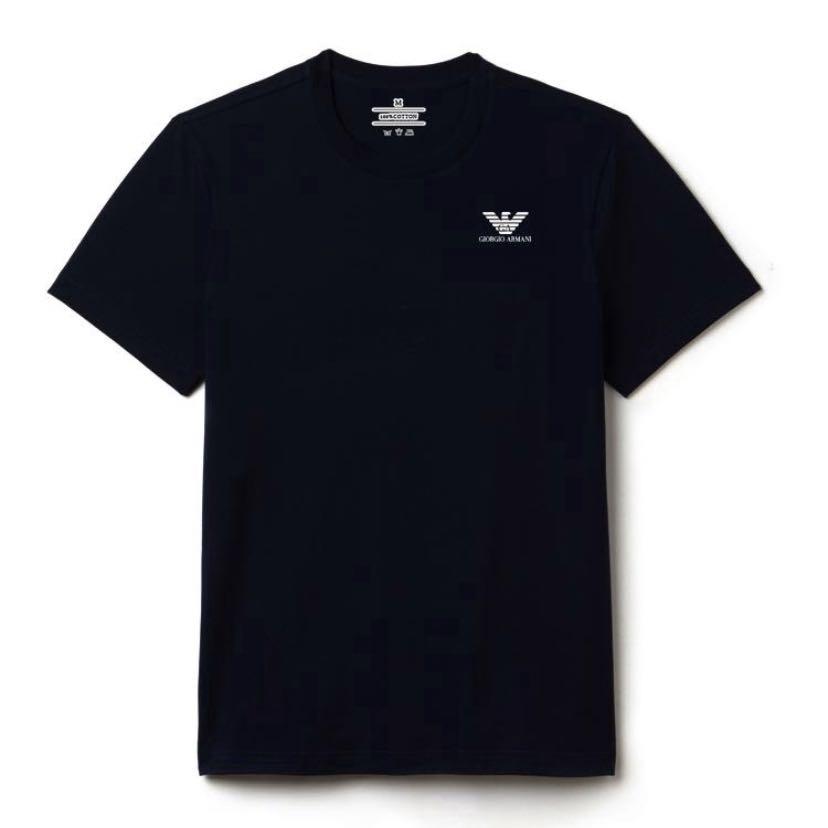 Giorgio Armani Black Tee Men s Fashion Tops Sets Formal