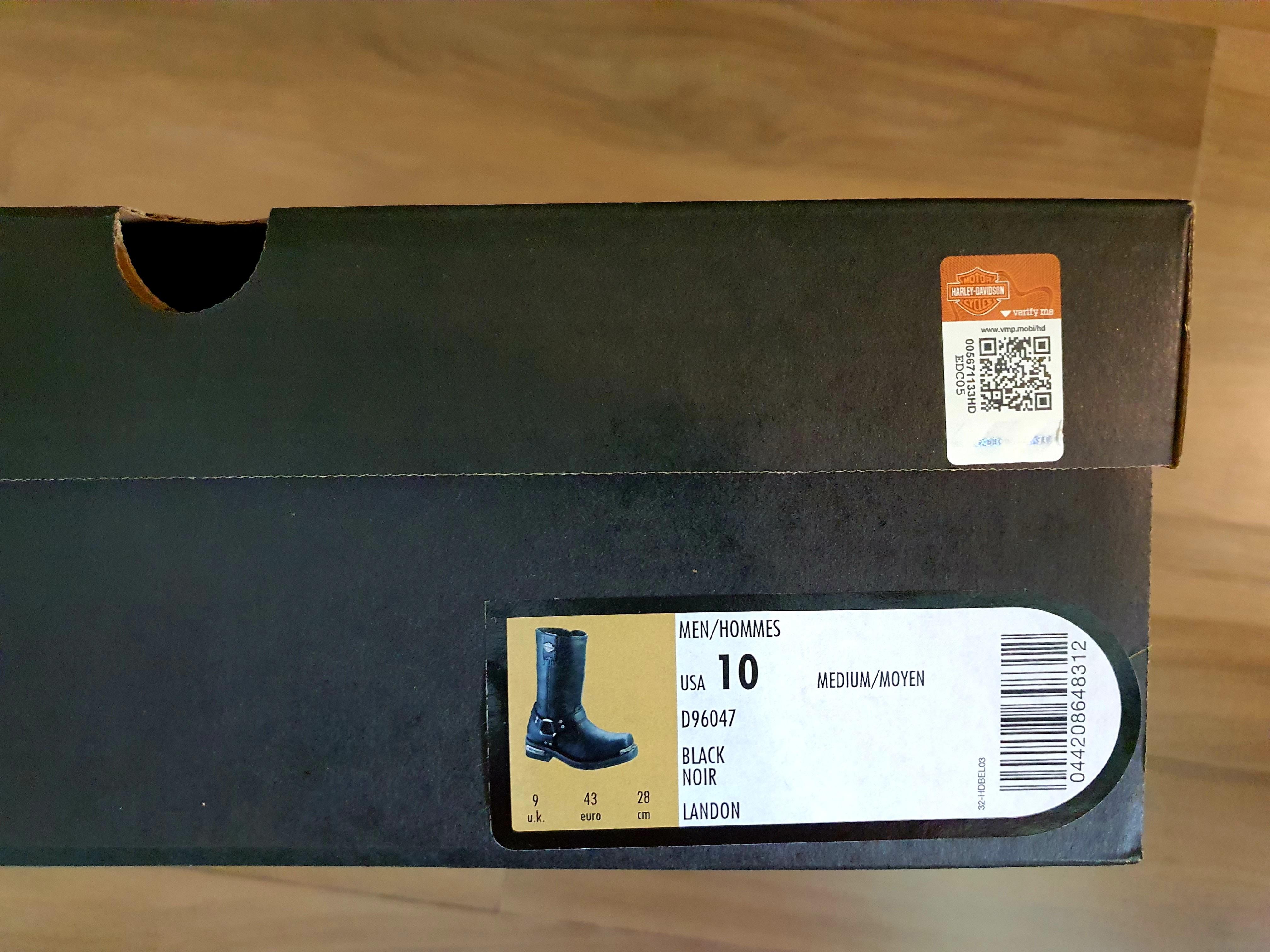 HarleyDavidson Men's Black Landon 10Inch Motorcycle Boots