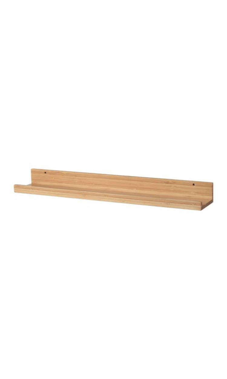 Ikea Maleras Bamboo Picture Ledge, Furniture & Home Living, Furniture