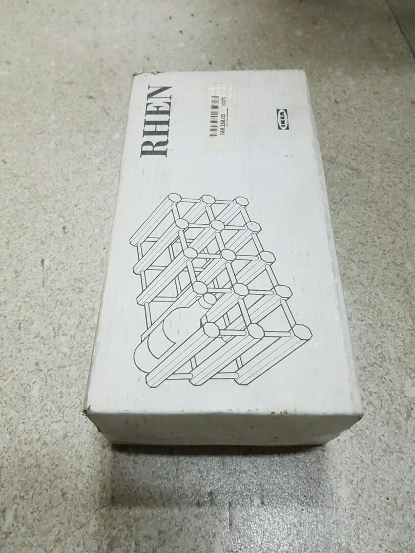 IKEA RHEN Wine rack, Furniture & Home Living, Furniture, Shelves
