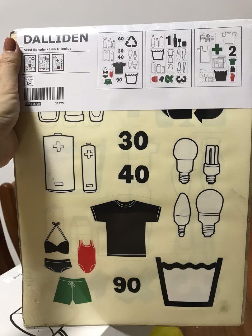 IKEA storage box labels sticker, Hobbies & Toys, Stationery ...