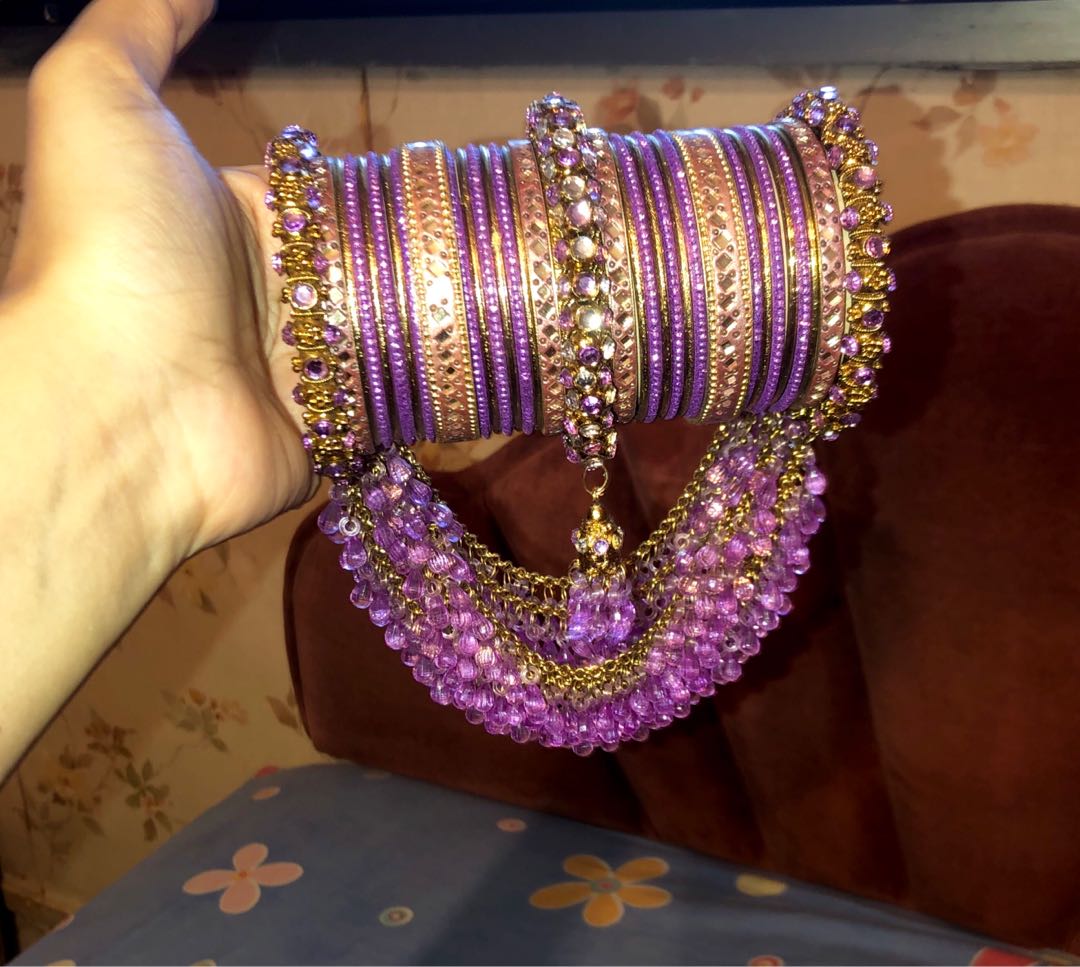 Purple indian top bangles