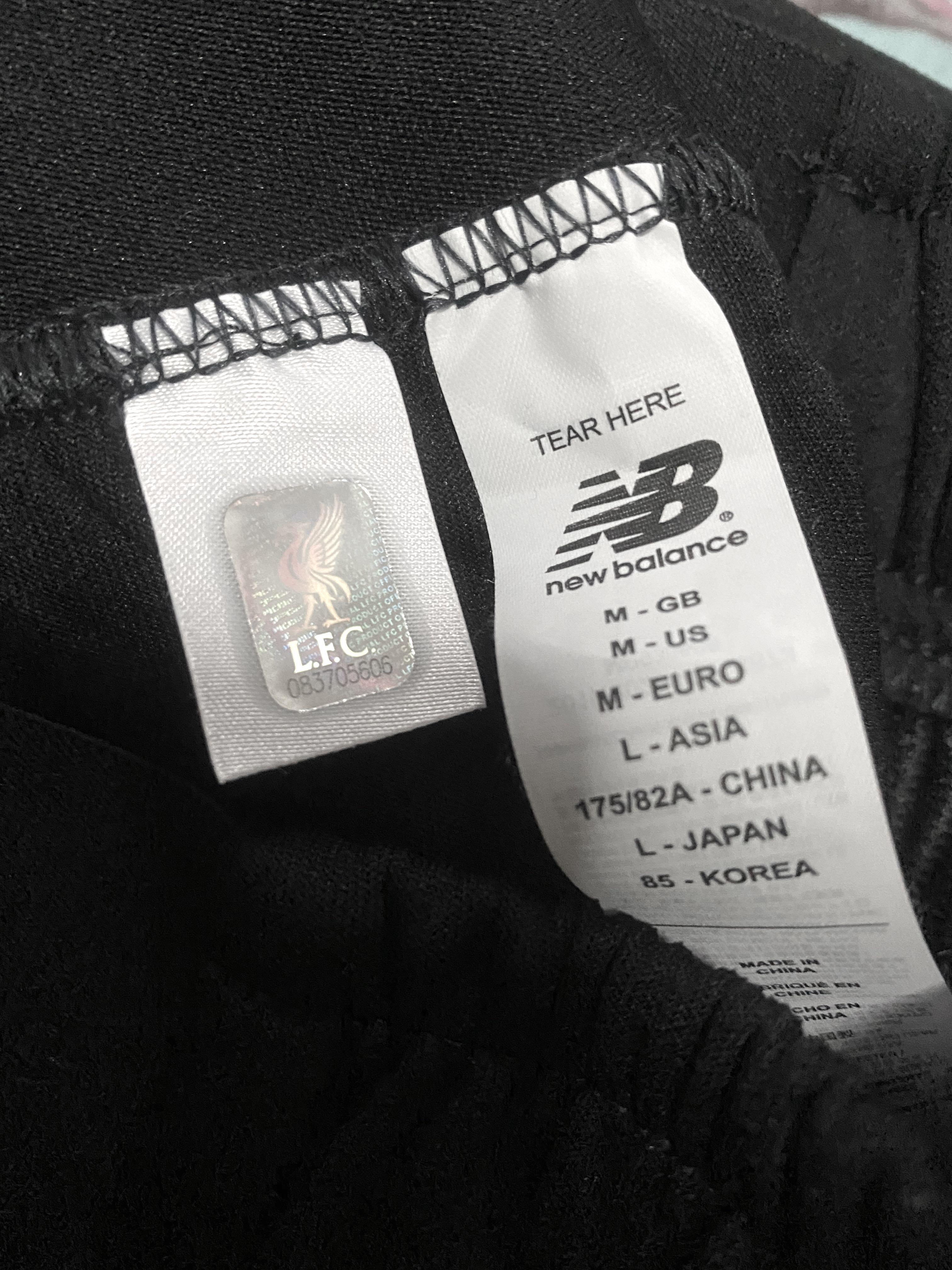 Lfc nb 6 times mens euro track top pants black