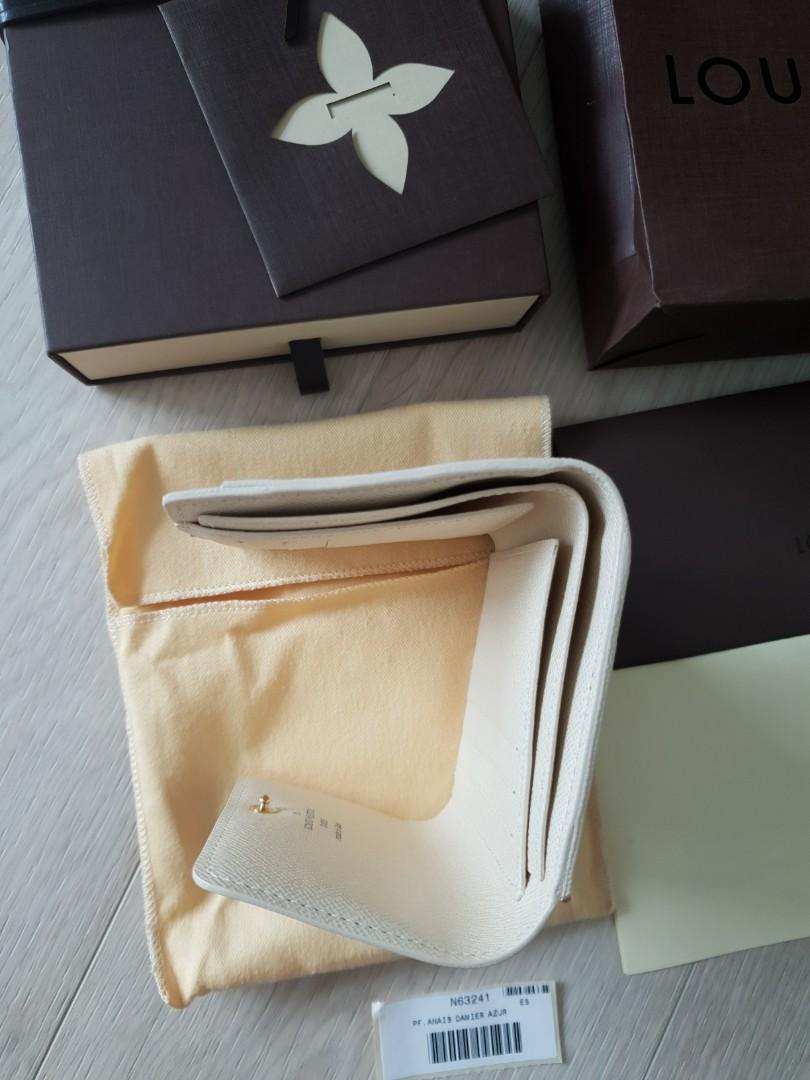 Louis Vuitton Damier Azur Anais Wallet N63241 Women's Damier Azur Wallet ( tri-fold) Damier Azur