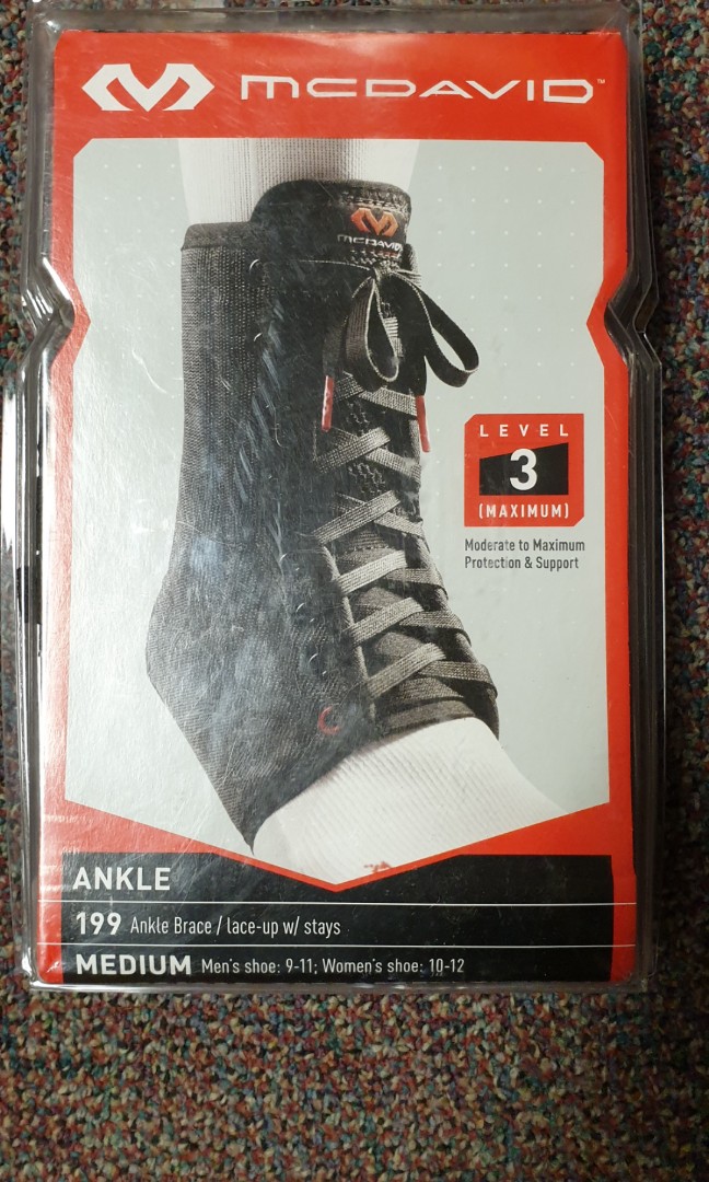 McDavid Level 3 Ankle Brace, Health & Nutrition, Braces, Support