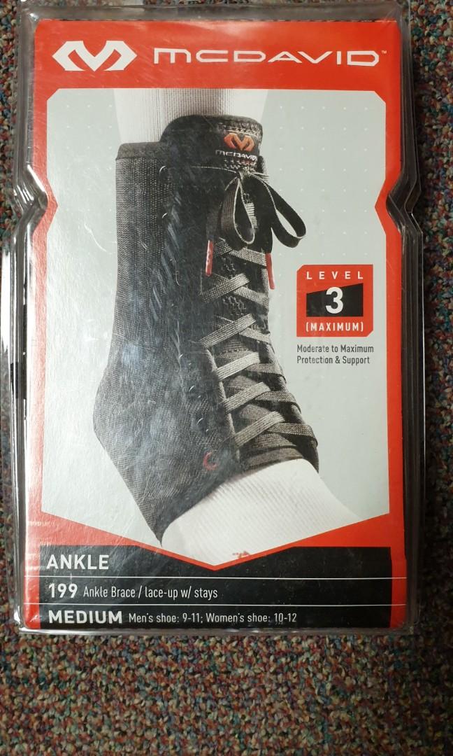 McDavid Level 3 Ankle Brace, Health & Nutrition, Braces, Support