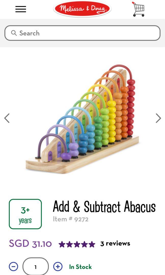 melissa and doug add and subtract abacus