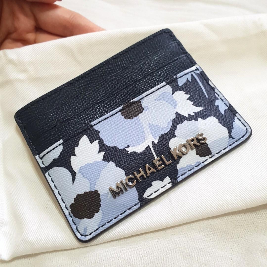 Michael kors blue floral purse new arrivals
