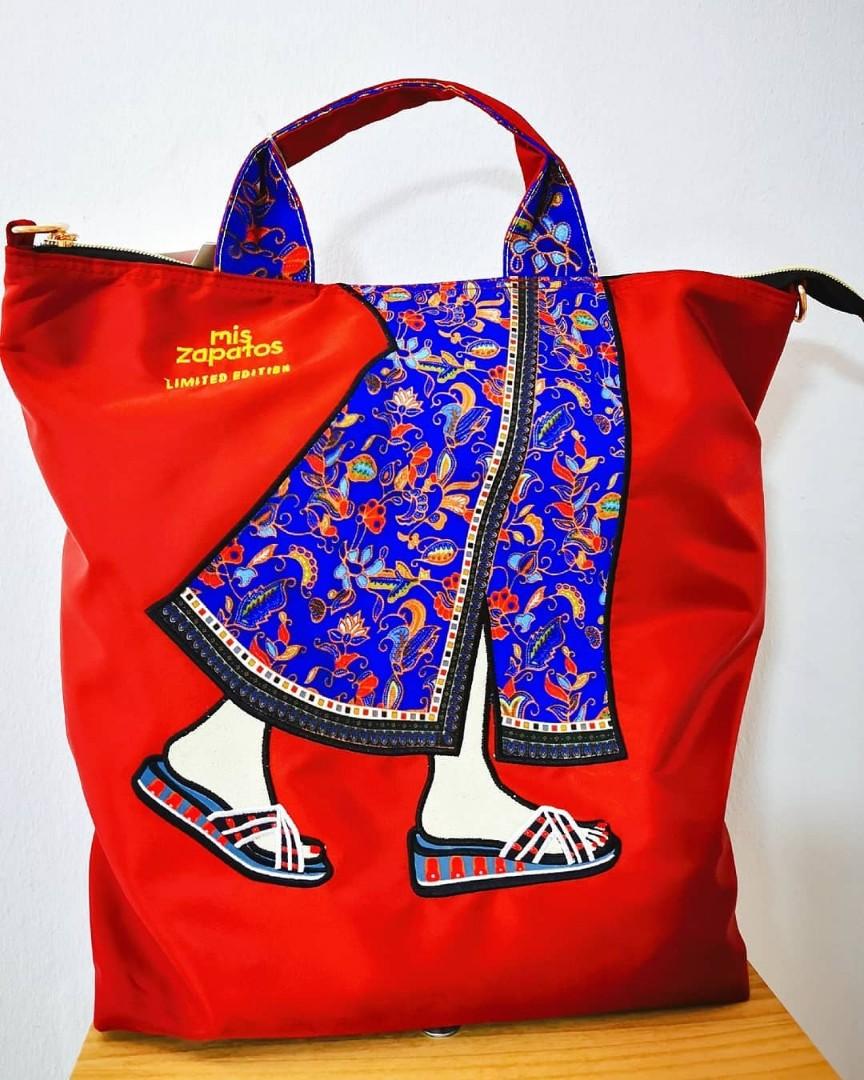 Mis zapatos Singapore Airlines batik kebaya bag flight stewardess LIMITED EDITION