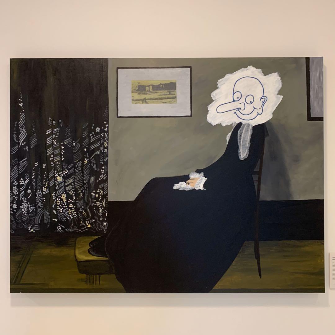 Mr Bean Whistler S Mother Painting Replica Design Craft Art