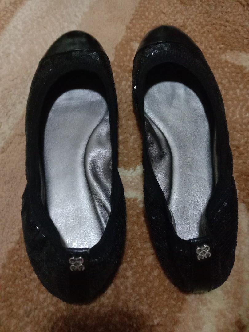 Original Coach Sequin Doll Shoes Women S Fashion Footwear Flats Sandals On Carousell