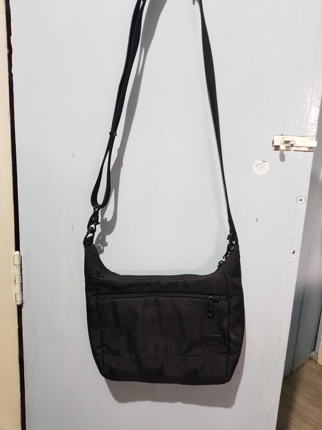 Pacsafe Sling Bag, Women's Fashion, Bags & Wallets, Crossbody Bags on