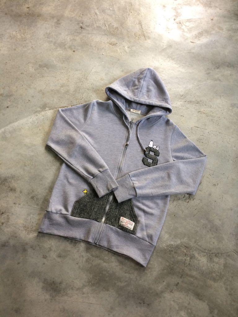 Harris tweed top hoodie