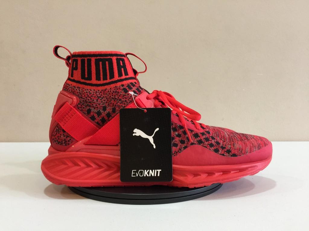 Puma Ignite evoKnit Red Black Red UK9 US10 EU43 Men s Fashion