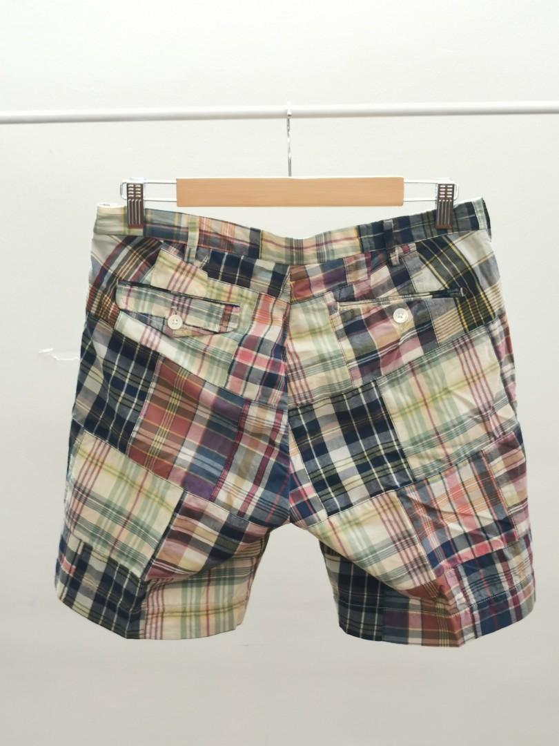 Polo madras deals shorts