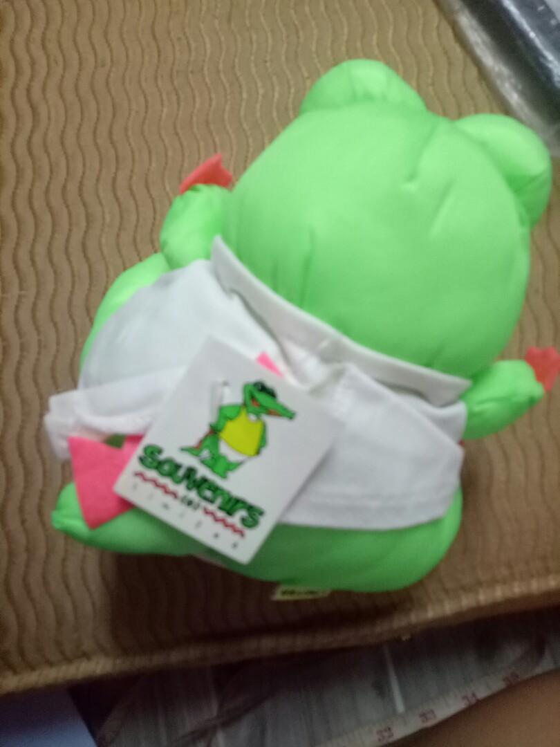 stuffed toy Souvenir Limited Cebu Neon Green Crocodile, Hobbies & Toys