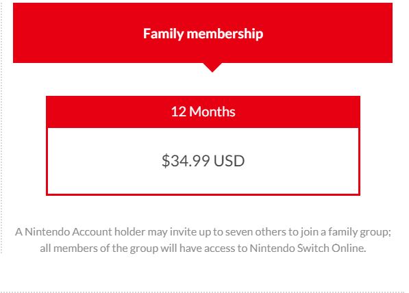 Nintendo Switch Online Family Plan Video Gaming Video Games Nintendo On Carousell