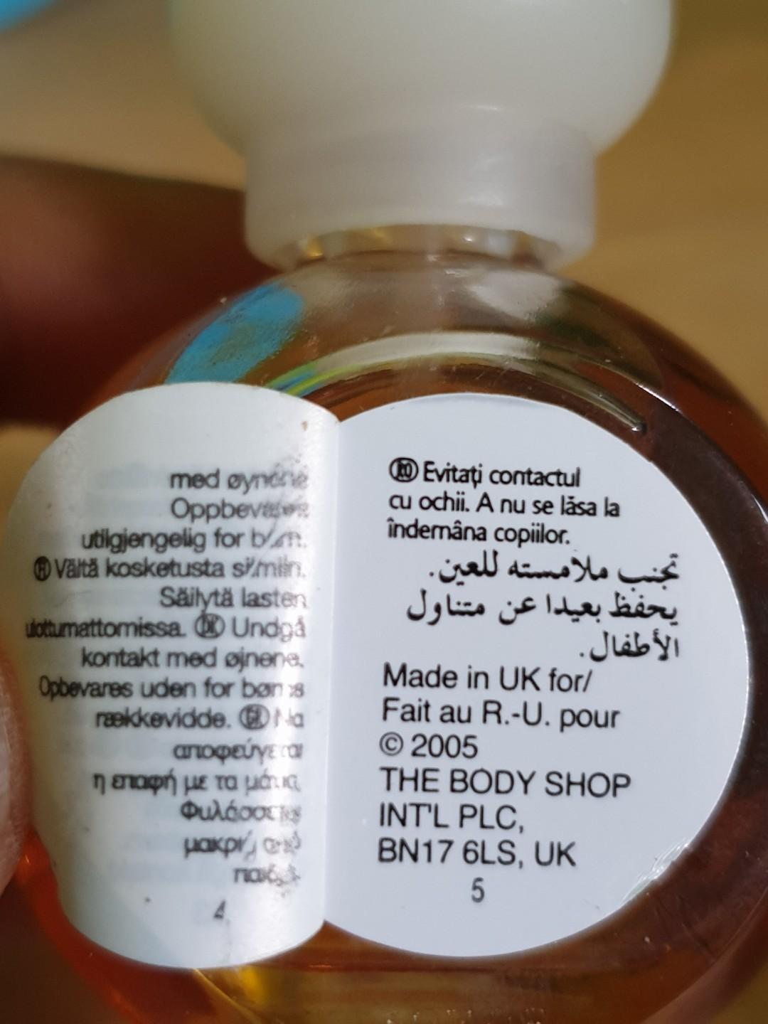 body shop perfume oil discontinued
