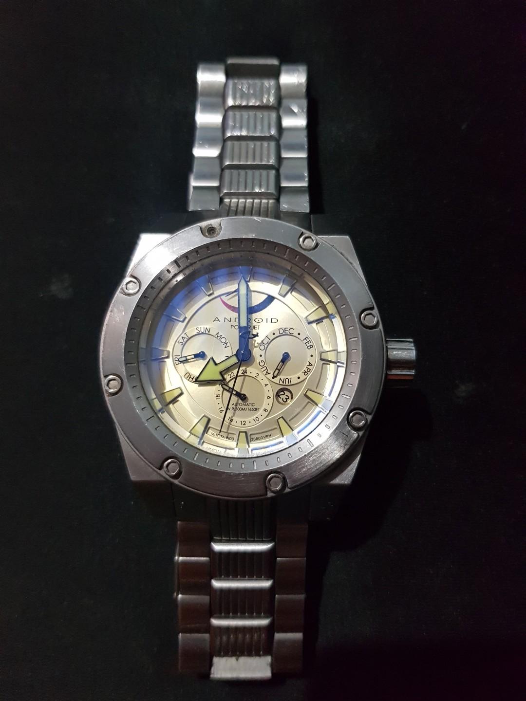 Android Divemaster Powerjet Miyota 9100 Chrono Date Automatic Watch Luxury Watches On Carousell