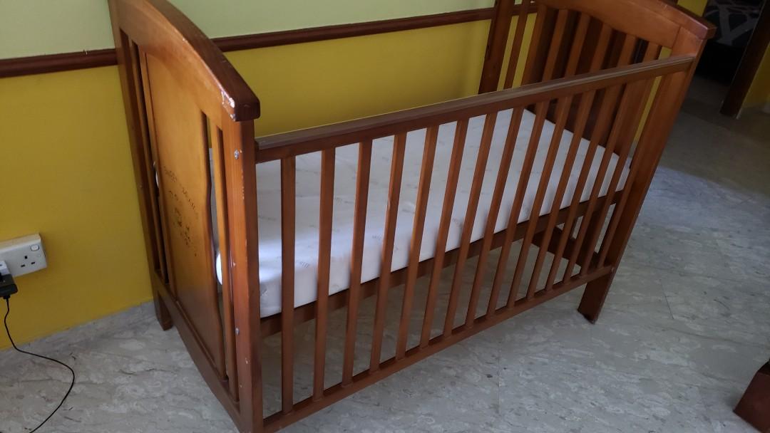 kids wooden cot