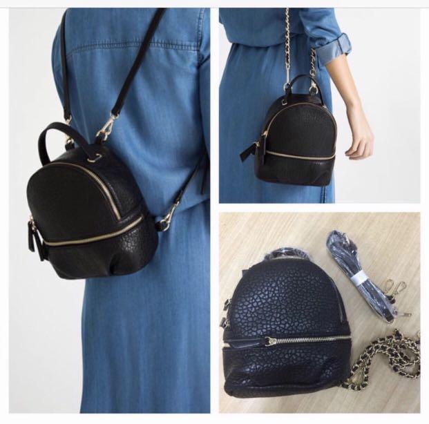 zara small backpack