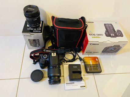 Canon 1300d full box perfect condition with 2 lens