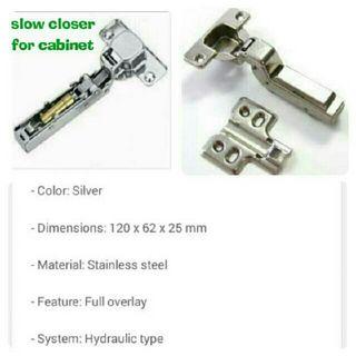 High Quality Hydraulic Soft Closing Hinges
Chrome Steel or Stainless Steel & screws