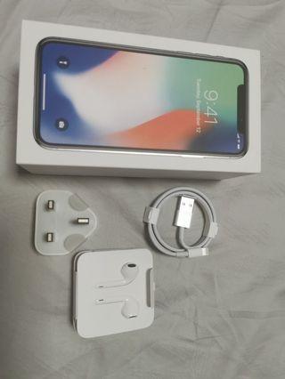 Pre Loved IPhone X 256GB White/Silver for sale