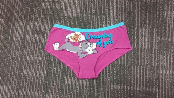 L253(2) 大碼/Large/EUR40/UK12 #出口英國貨辦 女裝內褲 棉質 貓和老鼠 Tom and Jerry Cotton underwear panty brief Export UK Sample (without brand label)