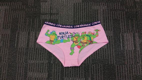 L260 大碼/Large/EUR40/UK12 #出口英國貨辦 女裝內褲 棉質 忍者龜 Teenage Mutant Ninja Turtles Cotton underwear panty brief Export UK Sample (without brand label)