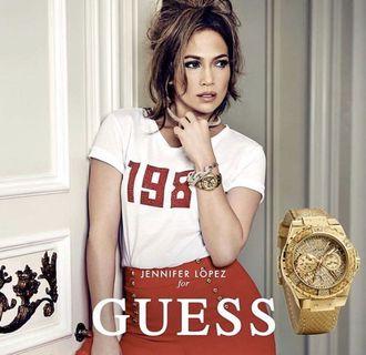 Guess Limelight Gold Dial Watch W0775L13