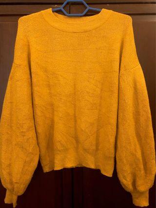 Mustard Knit Top