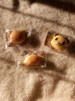 (SET)Cute animal theme mini squishies from Japan set