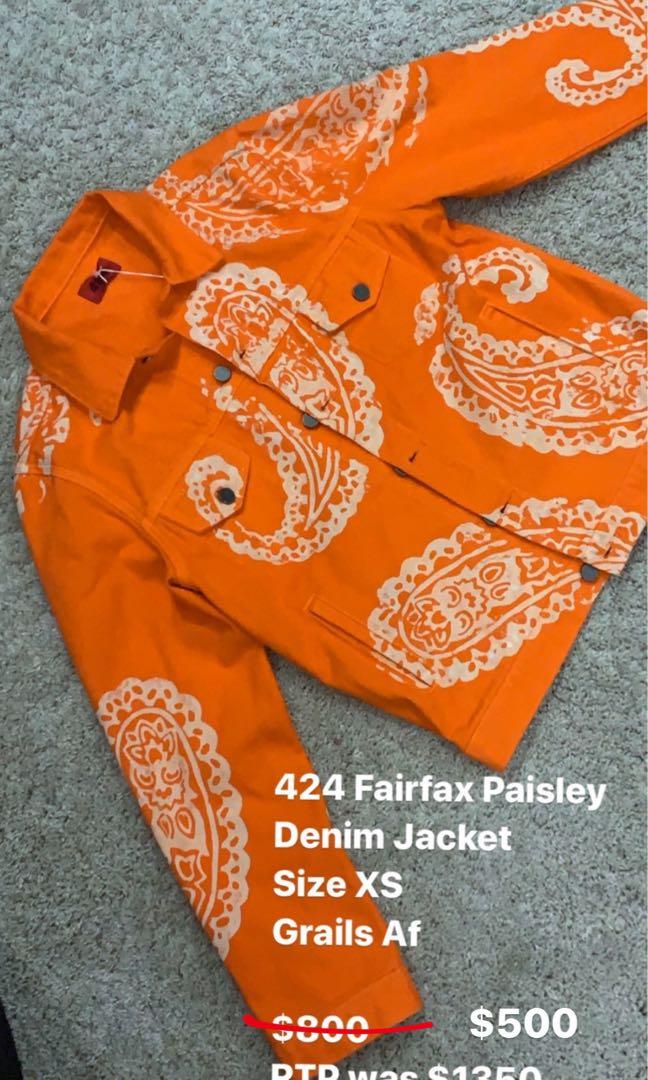 424 paisley jacket clearance