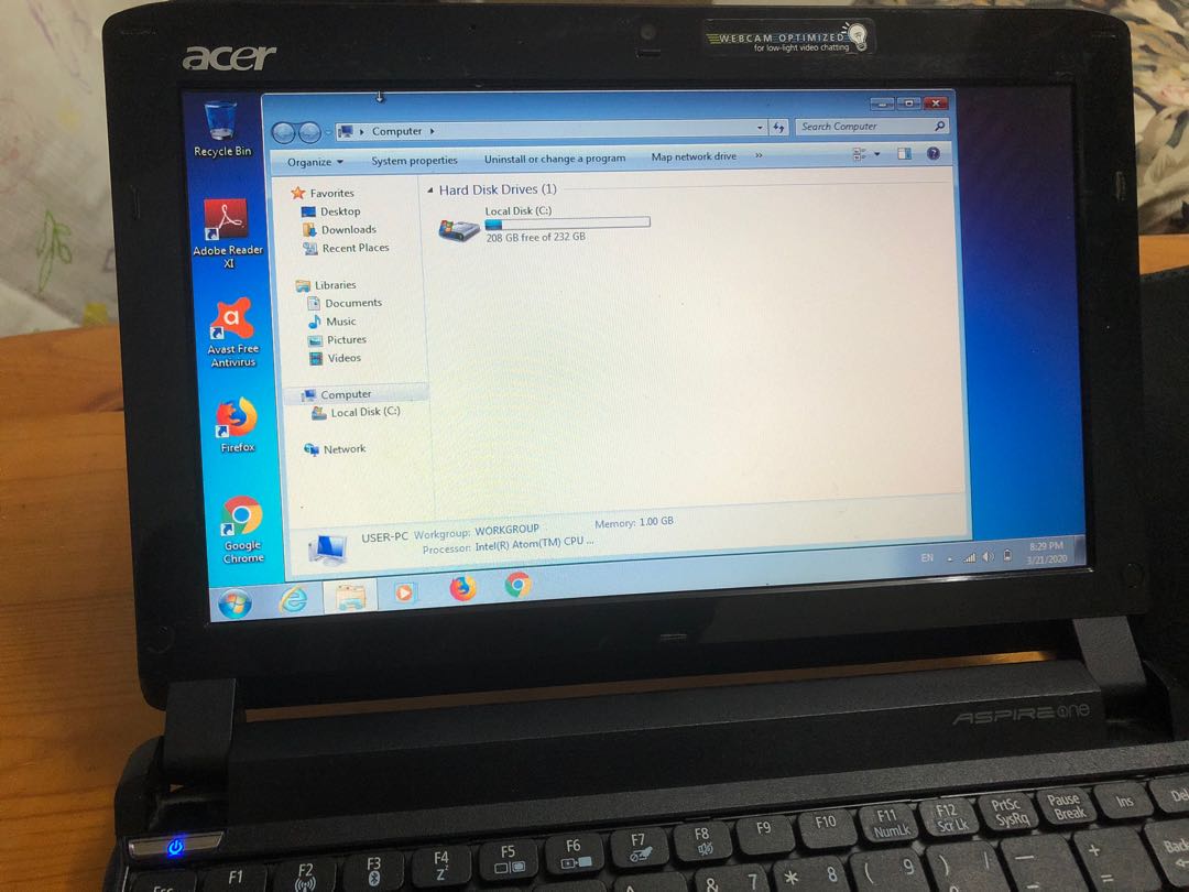 Acer Aspire One 10” Laptop