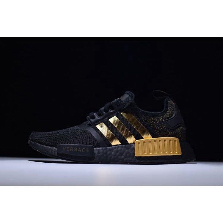 Adidas NMD R1 x Versace Black Gold Men 