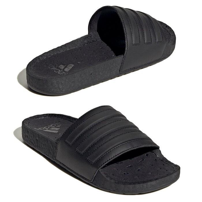 Adilette Boost Slides Black Men s Fashion Footwear Flipflops and Slides on Carousell