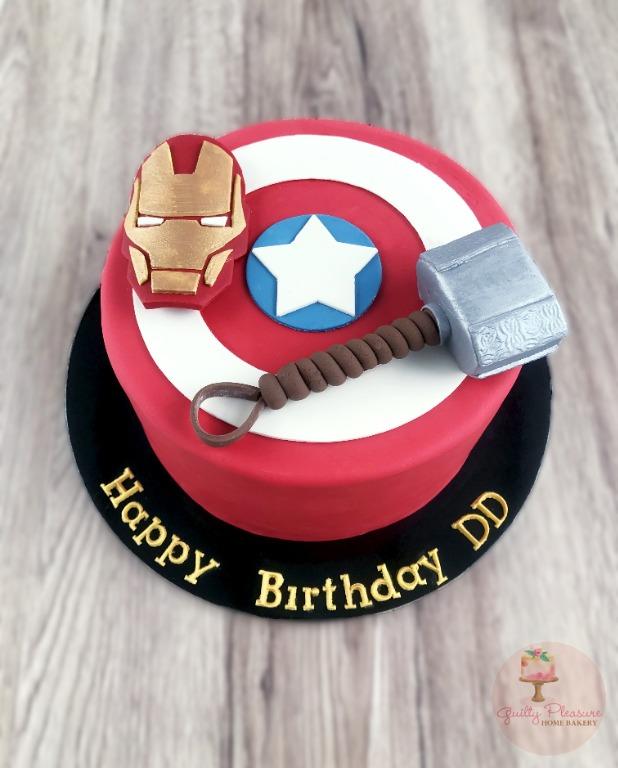 Avengers Birthday Cake Food Drinks Baked Goods On Carousell