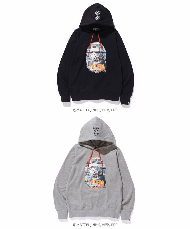 Bape x pingu pullover hoodie